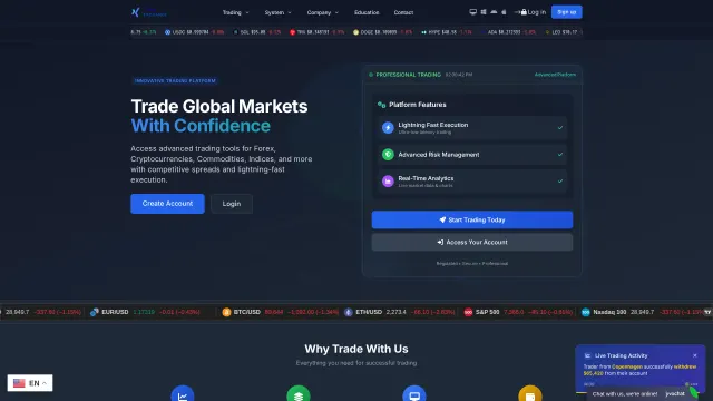 Captured rendering of coinexchangepros.com