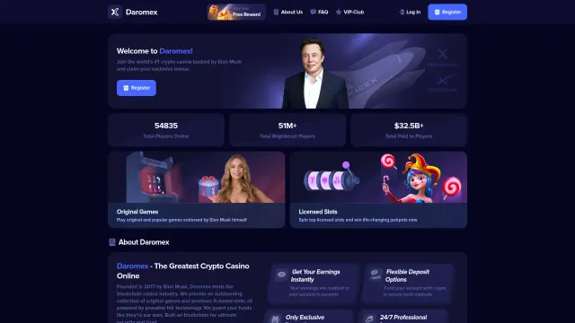 Captured rendering of daromex.com