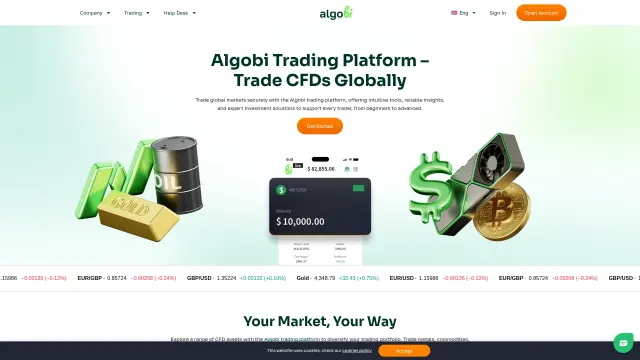 Captured rendering of algo-bi.net