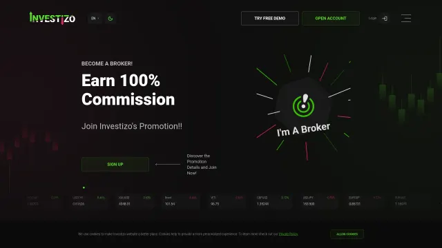 Captured rendering of investizo.org