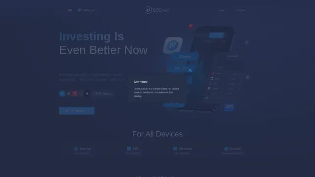 Captured rendering of eobroker.com