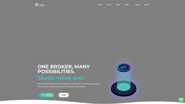Captured rendering of xion-trader.com