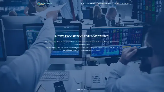 Archived rendering of activeprogresslive.com, captured by an earlier scan