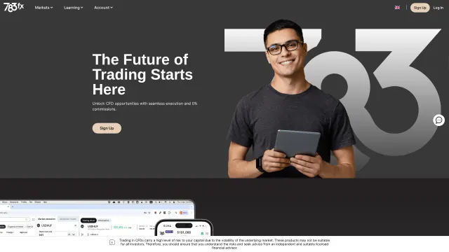 Captured rendering of 783fx.com