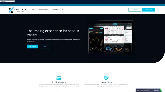 Captured rendering of papilonfx.live
