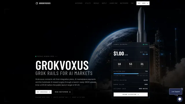 Captured rendering of grok-voxus.com