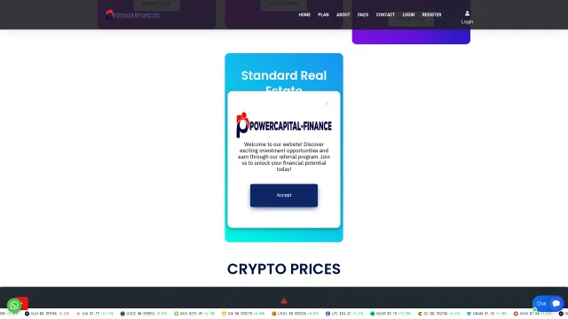 Captured rendering of power-capital.org