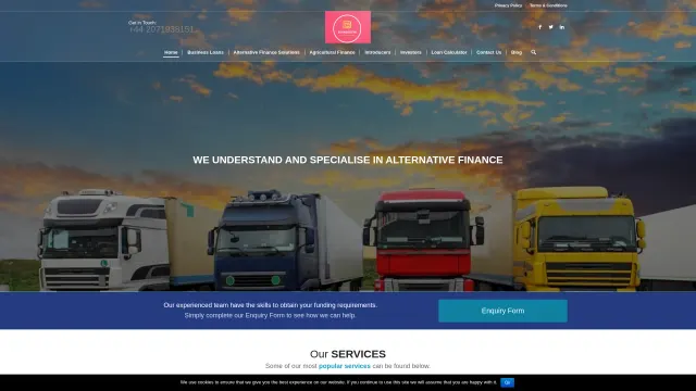 Captured rendering of burnsidefin.com
