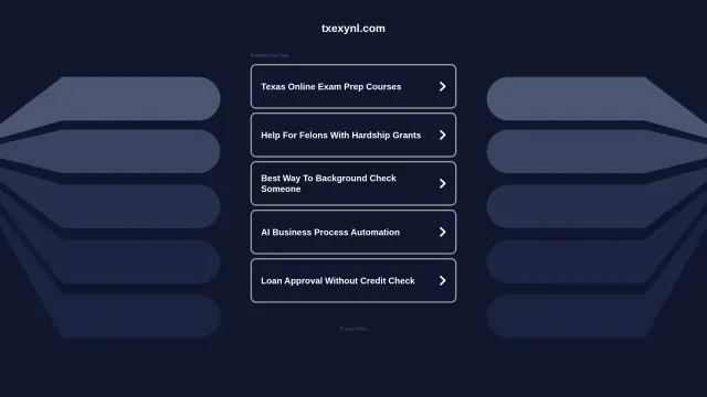 Captured rendering of txexynl.com