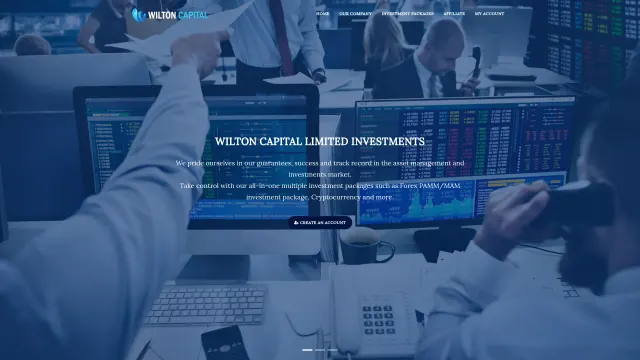 Archived rendering of wiltoncapitallimited.com, captured by an earlier scan