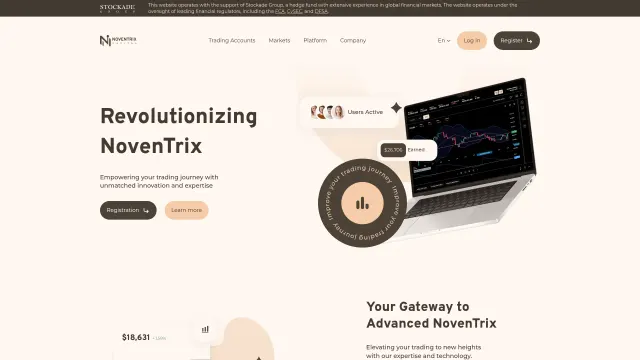 Captured rendering of noven-trix.com