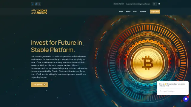 Captured rendering of unionsminingnetworks.com