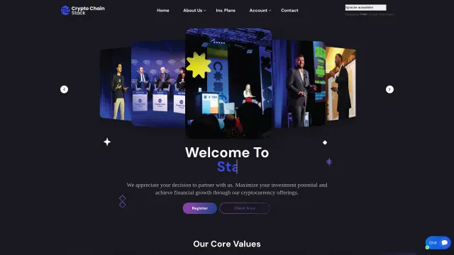 Archived rendering of cryptochainstack.com, captured by an earlier scan