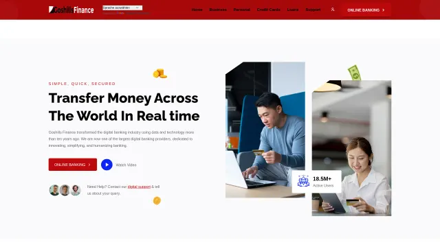 Captured rendering of goshillsfinance.com