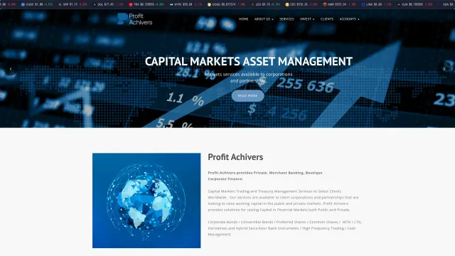 Captured rendering of profitachivers.com