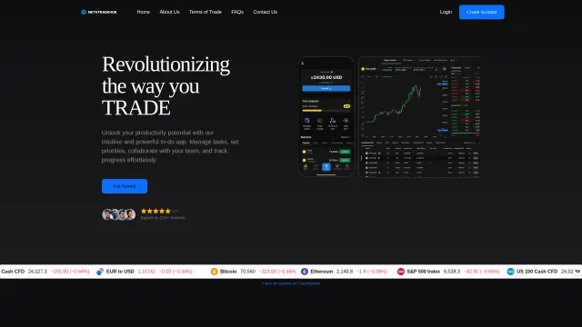 Captured rendering of methtradehub.com