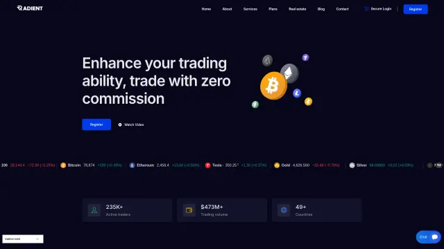 Captured rendering of radientfirm.com