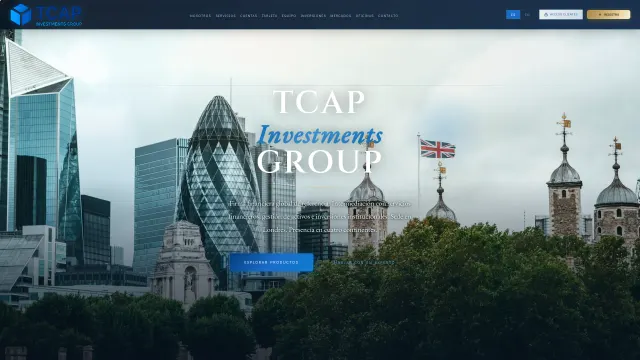 Captured rendering of tcap-group.com