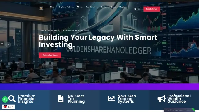 Captured rendering of goldensharenanoledger.top