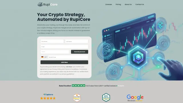 Captured rendering of rupicore.net
