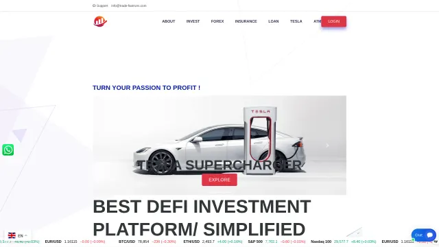 Captured rendering of trade-fastruns.com