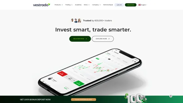 Captured rendering of vestrado.com