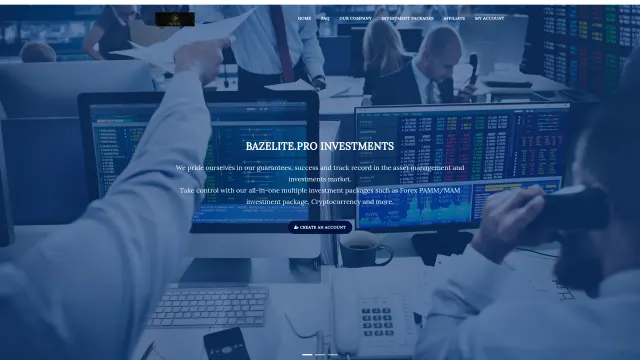 Captured rendering of bazelite.pro
