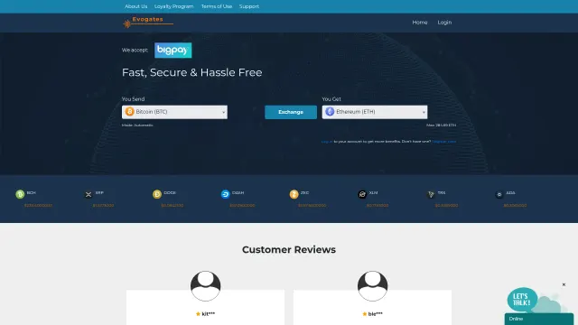 Captured rendering of evogates.com