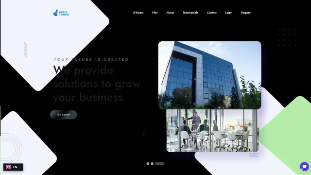 Captured rendering of helixtrade.org