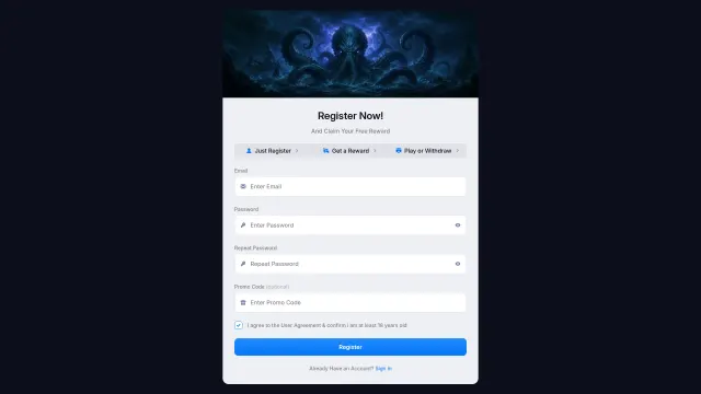 Captured rendering of krakensix.com