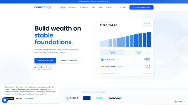 Captured rendering of coinstancy.com