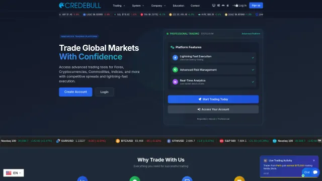 Captured rendering of credebull.live