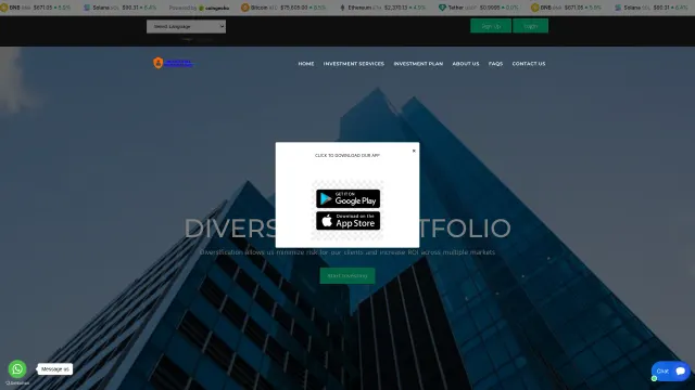Captured rendering of bluechiptradefund.org