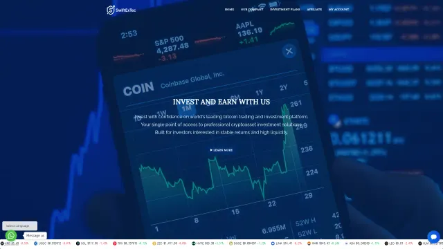 Captured rendering of swiftextecs.com