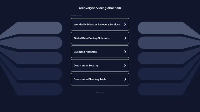 Captured rendering of recoveryservicesglobal.com