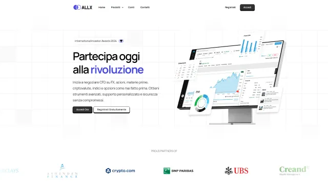 Captured rendering of allxcapital.com