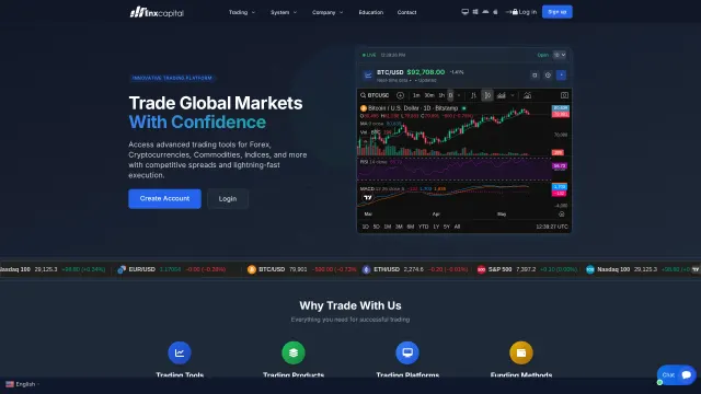 Captured rendering of enxcapital.com