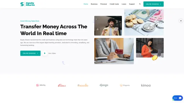 Captured rendering of equitysharesbank.com