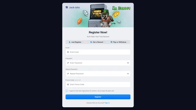 Captured rendering of jack-bits.com