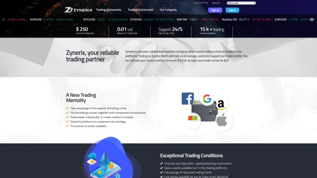 Captured rendering of zynerix.net