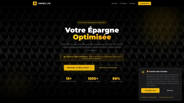 Captured rendering of conseil-ltd.com