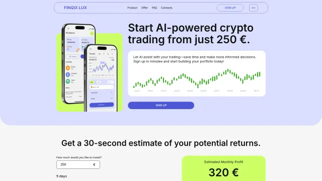 Captured rendering of finqix-lux.com