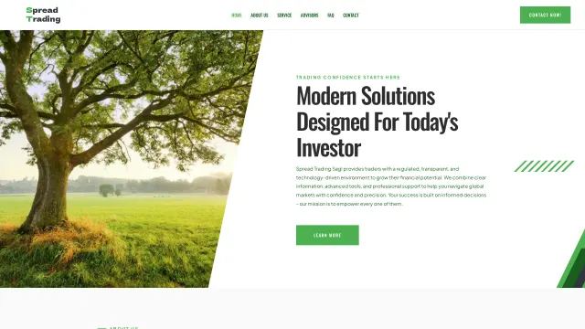 Captured rendering of spreadsagl.com