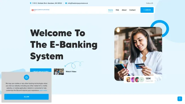 Captured rendering of freedompayuniverse.uk