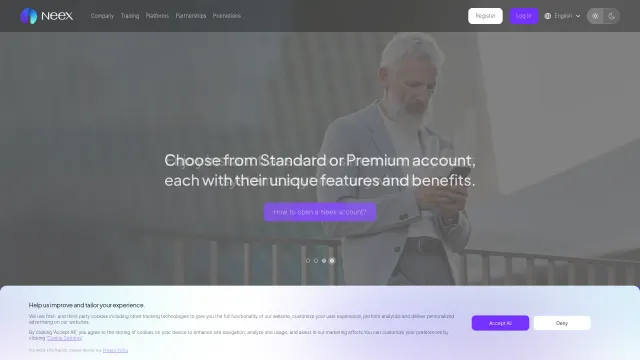 Captured rendering of neex.com
