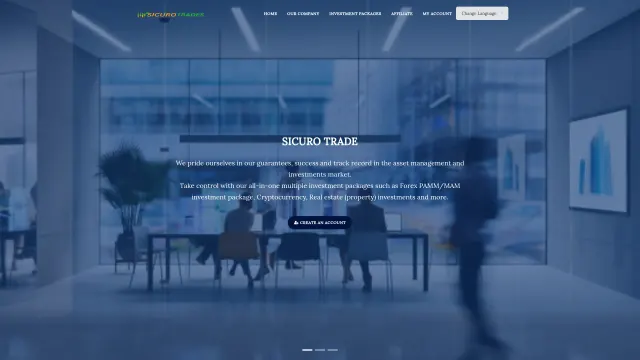 Captured rendering of sicurotrade.org
