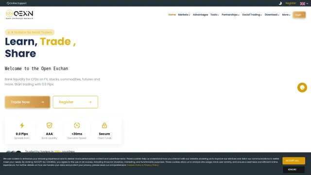 Captured rendering of oexn.global