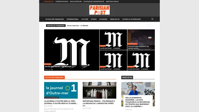 Captured rendering of dailyparsianpost.com