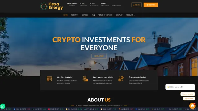 Captured rendering of gxenergyltd.com