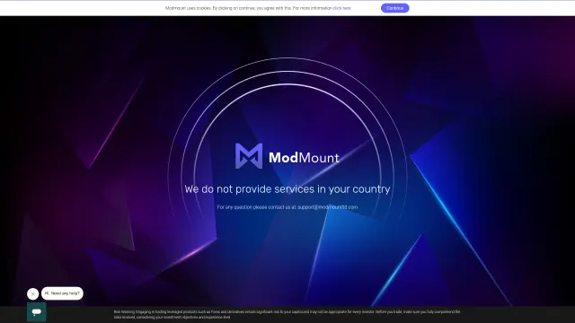 Captured rendering of modmountltd.com